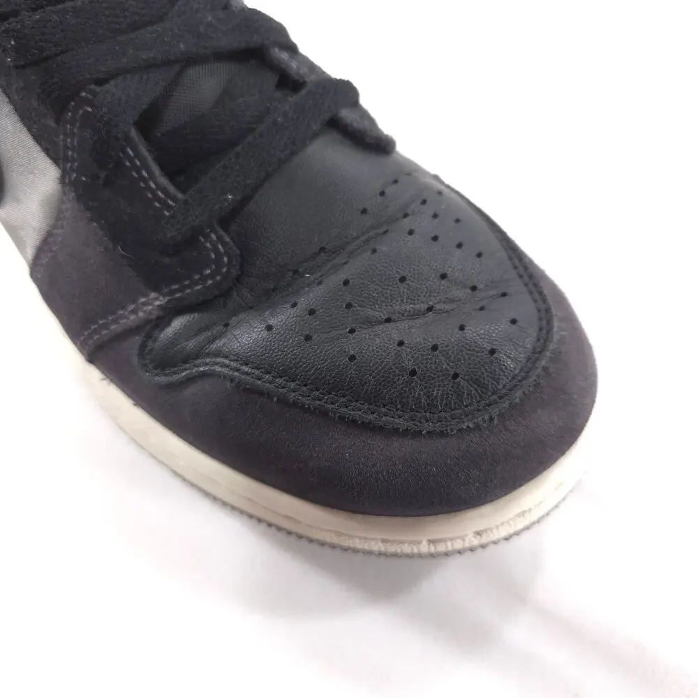 Nike Air Jordan 1 Low SE Craft Lace Up Shoe Youth Boys Size 7 DV0478-001 Black